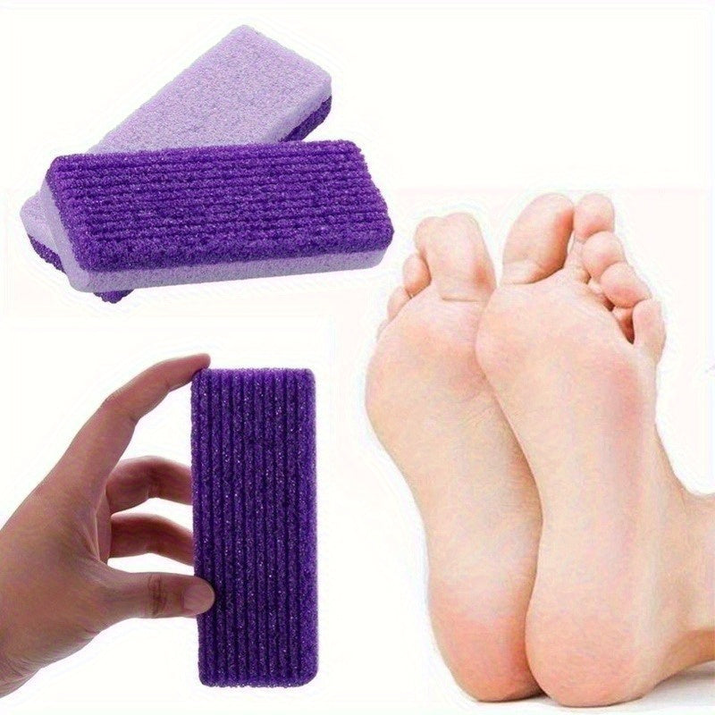 Pediluvio y Manicura Portátil Exfoliante Púrpura - Sin Batería, Eliminador de Cutículas Gruesas sin Fragancia, Herramienta Manual de Polipropileno Duradera para Pedicuras y Manicuras, Diseño Ergonómico, Artesanía de Calidad