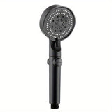 Chorro de ducha presurizado, grifo para baño, calentador de agua doméstico, cabezal de ducha portátil, cinco velocidades, alta presión, lujo en el baño, accesorios de aseo ()