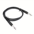 Cable de audio I-zclive de 6.5 mm, cable de audio macho a macho de 6.35 mm, cable de audio de 6.5 mm de cobre libre de oxígeno, cable de audio de reducción de ruido de 6.35 mm, conector de metal aplicable para computadora, DVD, bajo, teclado. Eid Al-Adha