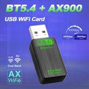 Nuevo adaptador WiFi 6 AX900 USB 2 en 1, cifrado, doble banda 2,4G y 5GHz, receptor inalámbrico de red WiFi USB, sin necesidad de arranque.