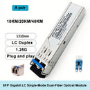 Módulo óptico de fibra dual de 1,25G SFP Gigabit Single-Mode - LC Duplex, transmisión de 10KM/20KM/40KM, enchufa y juega, detección de DDM en tiempo real, compatible con dispositivos de marcas como Cisco y otras, ideal para transceptores de fibra, switch