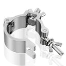 Gancho de sujeción para luces de escenario de aleación de aluminio, hebilla universal cruzada para andamios y accesorio conector para tubos redondos, compatible con focos LED PAR móviles de haz y spot