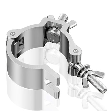 Gancho de sujeción para luces de escenario de aleación de aluminio, hebilla universal cruzada para andamios y accesorio conector para tubos redondos, compatible con focos LED PAR móviles de haz y spot