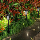 Conjunto de 10/12 Luces Solares para Exteriores, Luces LED para Jardín, Iluminación Paisajística Solar, Luz para Césped, Patio, Entrada de Coches, Jardín, Escaleras, Calle, Terraza, Festivales y Otros Elementos Decorativos al Aire Libre