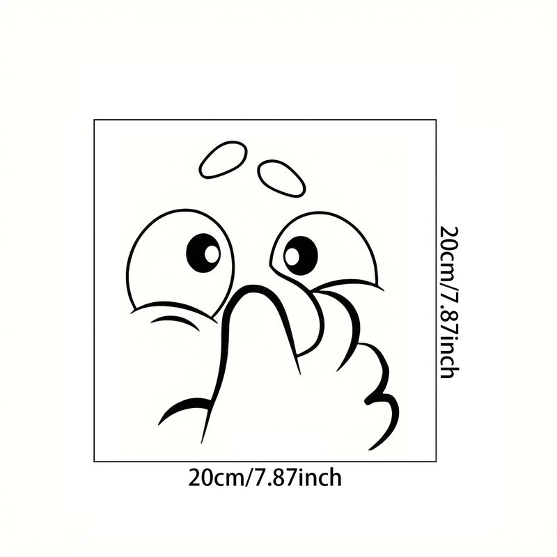 1pc Calcomanía Humorística para Inodoro, de Plástico, Autoadhesiva, Decoración para Inodoro