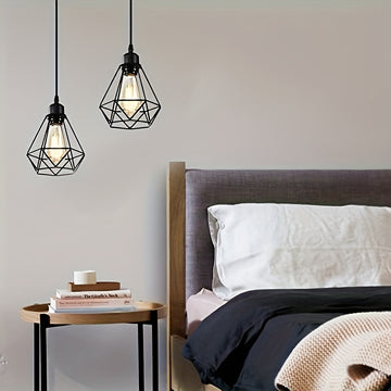2 Piezas de Lámpara de Techo Estilo Rústico Moderno para Pasillo, Dormitorio, Lavandería y Otros Ambientes - Base E26/E27, Bombilla No Incluida (85V-265V)