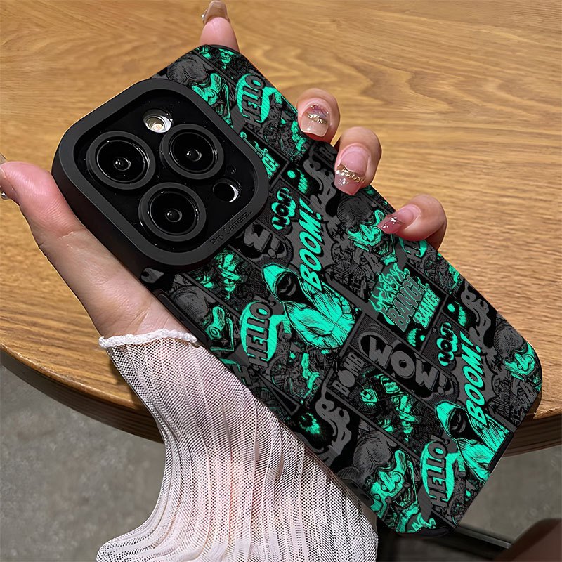 Fundas para teléfono con patrón de chico anime de dibujos animados para iPhone 15/15Plus/15Pro/15ProMax, iPhone 14/14Plus/14Pro/14ProMax, iPhone 13/13Pro/13ProMax, iPhone 12/12Pro/12ProMax, iPhone 11/11pro/11Pro Max/iPhone 7/8/iPhone x/xs Resistente al p