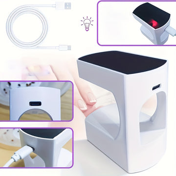 Lámpara LED para uñas, secador de uñas portátil mini con temporizador, alimentado por USB, para uñas de gel, secado rápido, herramienta de diseño de uñas DIY