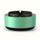 Portacigarrillos Inteligente Purificador de Aire - Elimina Instantáneamente el Humo y Olores, Funciona con Baterías (2 AA No Incluidas), Diseño Redondo Moderno con Efecto Luz Azul, Plástico Duradero para Hogar, Oficina o Bar - Regalo Ideal para Cumpleaño