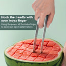 Cortador de sandía de acero inoxidable 304 - Herramienta manual sin esfuerzo para cubos perfectos, ideal para pícnic y fiestas, esenciales para pícnic | Herramienta de cocina moderna | Construcción duradera, cortador de sandía