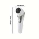 Kit de Cuidado para Pies Portátil con Carga USB - Exfoliador Eléctrico de Dos Cabezales, Herramienta para Pulido y Eliminación de Piel Gruesa en Beige Claro, Cabezas Reemplazables