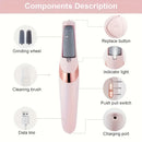 YAIAWISU Lima Eléctrica para Pies - Amoladora y Removedora de Uñas con Batería de Litio, Sin Necesidad de Alcohol, Cargador USB Inalámbrico - Para Hogar o Salón, Pedicura - Rosa Brillante (Mujeres/Hombres), Diseño Elegante, Opción Versátil de Carga