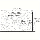 Alfombra Gris Suave y Acolchada - Rectangular, Lavable a Máquina para Decoración de Dormitorio y Sala de Estar