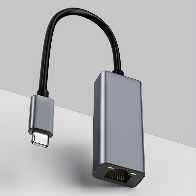 Adaptador USB-C a Ethernet, conversor USB-C a RJ45 LAN, cable de red Gigabit Cat para Mac, MacBook Pro/Air, iPad 10th, Dell XPS, Chromebook, Surface, Galaxy Tab
