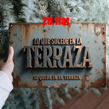 Letrero de metal plano 2D con diseño floral, 19.81x29.97 cm, ideal para decoración de hogar, jardín, patio, porche o terraza, regalo perfecto para amigos, idea de regalo festivo, decoración de pared vintage, duradero y resistente