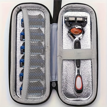 Paquete Dentro de Paquete, Bolsa de Almacenamiento para Estuches de Maquinillas de Afeitar Vintage, Carcasa Dura de EVA, El Compañero Ideal para las Navajas