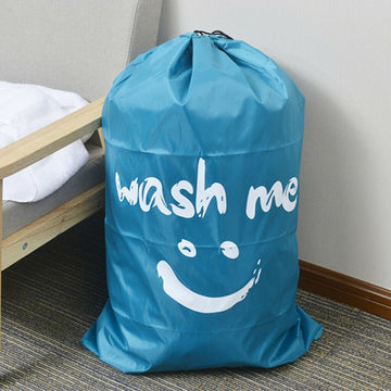 Bolsa de lavandería de poliéster duradera - Negro y turquesa, cierre de cordón, bolsa de almacenamiento rectangular para ropa sucia, uso multipropósito, almacenamiento de ropa | Bolsa de lavandería decorativa | Tela duradera, bolsas de lavandería