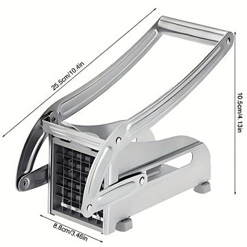 Cortador de verduras y frutas de acero inoxidable multifuncional - Utensilio de cocina duradero para papas, cebollas, zanahorias, etc. - Ideal para barbacoas y cocina al aire libre