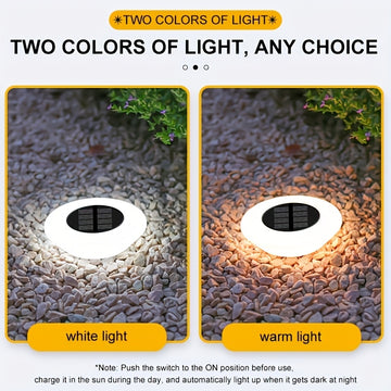 4 Luces Solares para Jardín, Decoración de Paisaje en Villa, Iluminación para Senderos Exteriores