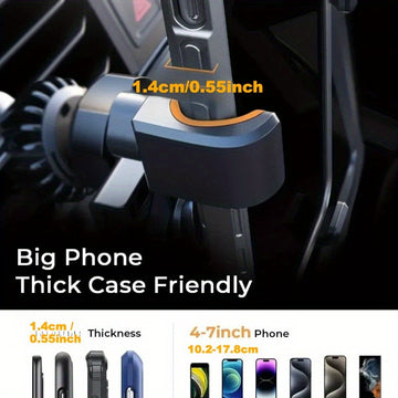 Soporte AINOPE para Teléfono en Ventilación de Coche 2025, Soporte Gravitacional para iPhone 15 Pro Max, 14, 13, 12 y Samsung Android