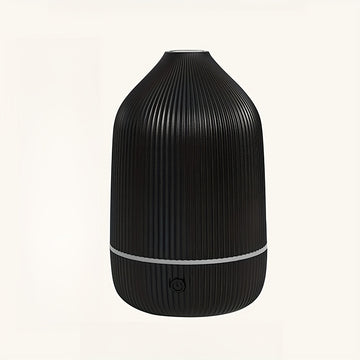 Diseminador de aromaterapia ultrasonico compacto con alimentación USB y función de niebla - Negro, ideal para hogar y oficina, diseminador para hogar, oficina y sala de estar.