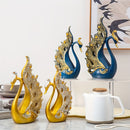 Juego de 2 Estatuas de Cisnes de Resina, Escultura de Pareja, Decoración para el Hogar en Sala de Estar, Dormitorio, Baño, Oficina, Mesa de Comedor, Banquete de Boda, Decoración Central de Chimenea