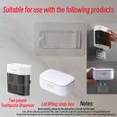 Juego de 3 accesorios de baño, Parches adhesivos para montar en la pared sin perforar agujeros, que no dañan las paredes ni se caen, adecuados para una fuerte adhesión de la mayoría de los productos en nuestra tienda