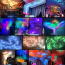 AJK 32FT Nube de luz en la nube, luz LED de nube de trueno 3D, luz de nube de colores de atmósfera nocturna, luz de nube creativa DIY para sala de juegos, garaje, club, luz de fiesta dj, hoteles, cafeterías