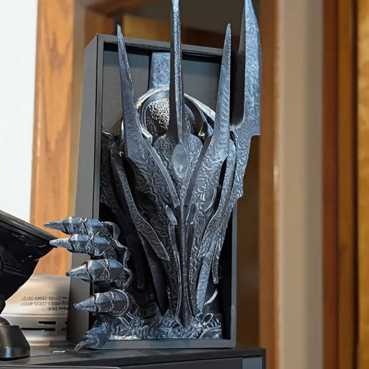 Estantería Fantástica - Diseño de Mano de Calavera Sauron Impreso en 3D, Decoración de Escritorio en Plástico Duradero, Regalo para Hombres, Ideal para Oficina o Hogar, Adorno para Estantes, Presente para Fiestas y Celebraciones