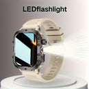 Reloj inteligente, pantalla táctil completa, llamadas inalámbricas, linterna LED, modos deportivos, pulsera y mensajes, pedometría, varios modos deportivos, para for iphone/Android, batería de litio recargable, conexión inalámbrica - Regalo ideal, compat