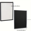 2-Pack Filtros True HEPA y Carbón Activado para Purificador de Aire LEVOIT LV-PUR131, Conjunto de Filtros de Repuesto Compatibles