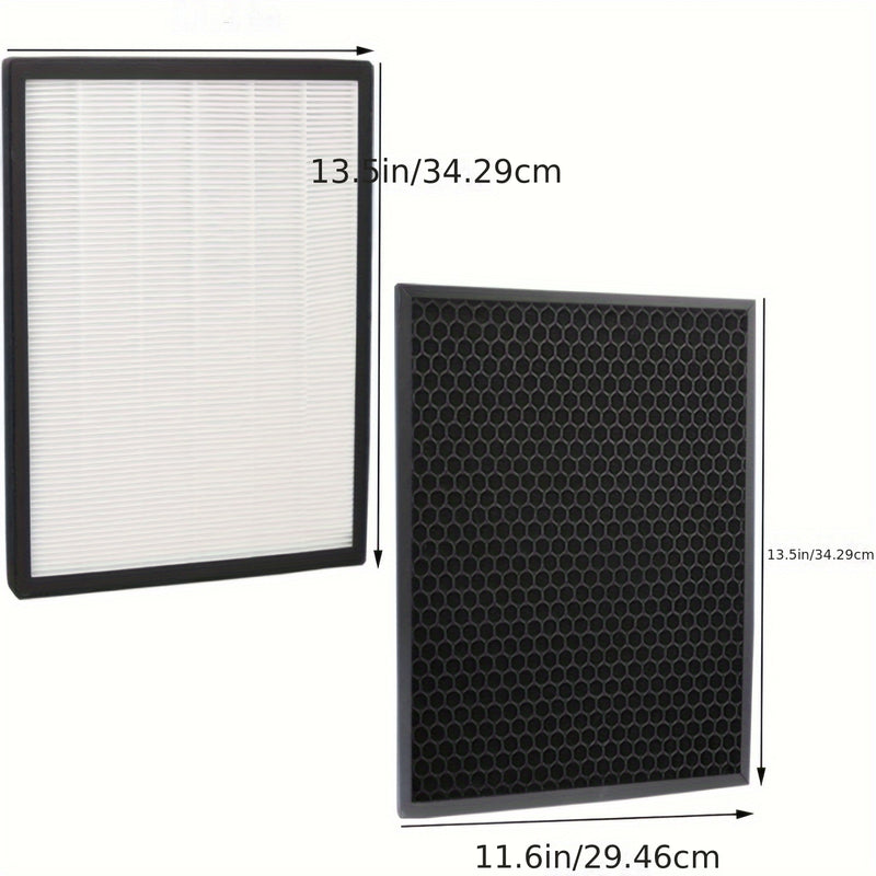 2-Pack Filtros True HEPA y Carbón Activado para Purificador de Aire LEVOIT LV-PUR131, Conjunto de Filtros de Repuesto Compatibles
