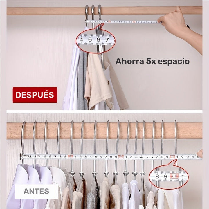 Percha Multi-capa Para Ropa, Tendedero De Metal, Ahorro De Espacio Y Organización Para Armario, Closet, Dormitorio