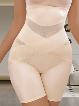 Pantalón moldeador de talle alto para mujer, con efecto levantacolas y reductor, incluye short de seguridad para evitar transparencias y es ideal para uso posparto
