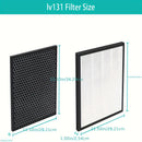 2-Pack Filtros True HEPA y Carbón Activado para Purificador de Aire LEVOIT LV-PUR131, Conjunto de Filtros de Repuesto Compatibles