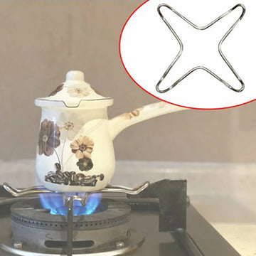 2 piezas/1 juego, soporte de acero inoxidable para cocina de gas, soporte para estufa de hierro para camping, difusor de calor, soporte para olla pequeña para cocina.