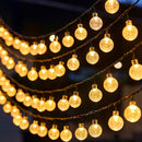 Luz solar de burbujas, 14 metros con 80 luces
