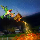Luces solares para colgar al aire libre, faroles de colibríes para exteriores, nuevas luces de riego, sombras hermosas, guirnaldas espectaculares, regalos para hombres y mujeres, césped, escritorio, camino, paisaje, decoración de jardín