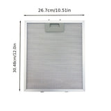 2-Pack Filtros de Aluminio para Exhauster de Cocina - Malla Moderna y Duradera para Grasa con Mango Ergonómico, Reemplazo de Filtro para Ventiladores de Exhauster de Cocina