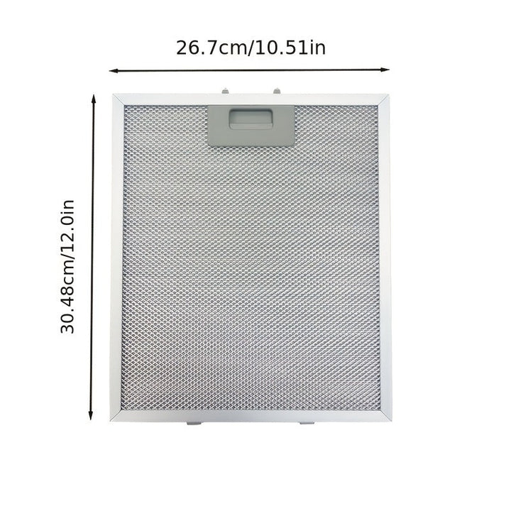 2-Pack Filtros de Aluminio para Exhauster de Cocina - Malla Moderna y Duradera para Grasa con Mango Ergonómico, Reemplazo de Filtro para Ventiladores de Exhauster de Cocina