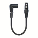 Cable de Audio XLR Macho a Hembra - Negro, Montaje con Tornillo, Cable de Extensión para Micrófono y Mezclador