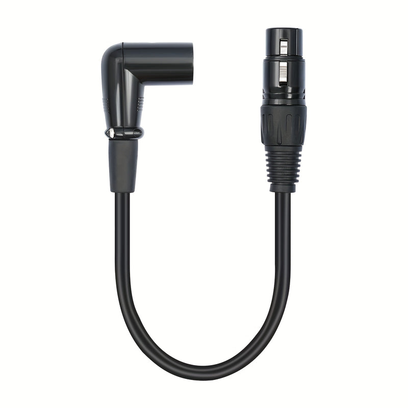 Cable de Audio XLR Macho a Hembra - Negro, Montaje con Tornillo, Cable de Extensión para Micrófono y Mezclador