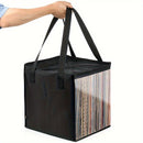 Estuche de viaje para discos de vinilo con caja transparente de TPU, apto para 50 discos y álbumes LP de 12 pulgadas, ideal para colección, viajes, conciertos, funda protectora con ventana transparente