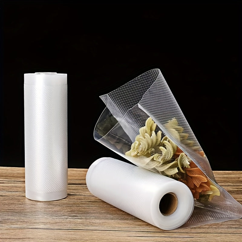 1 Rollo de Bolsas Selladoras al Vacío Resistentes para Uso Comercial - Libres de BPA, Antipunción, Grado Comercial para Conservación de Alimentos y Preparación de Comidas, Bolsas de Almacenamiento Transparentes para Cocina para Carne, Frutas y Más