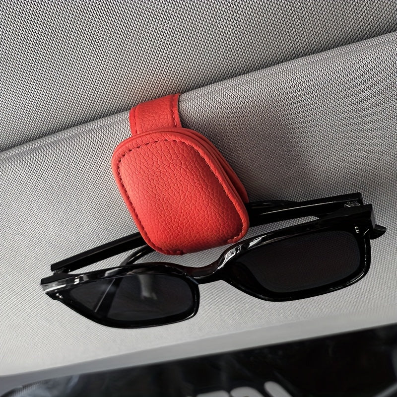 [Clip Universal para Visera de Sol] Clip Universal de PVC para Visera de Sol de Auto - 1 ud Soporte para Lentes de Auto - Accesorios Interiores para Vehículos