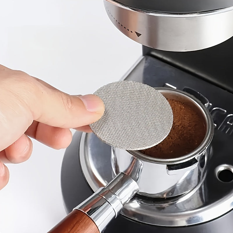 Disco separador de agua para máquina de café de acero inoxidable - Filtro de malla sinterizada de 51/53/58 mm para distribución precisa de café molido, diseño duradero y fácil de limpiar para baristas y amantes del café, filtro para café