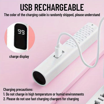 Linterna Portátil MACROCOSM para Curado de Esmalte y Detección de Manchas, Mini Antorcha 395nm con Temporizador Decremental, Diseño Ligero en ABS, Batería Recargable USB, Opciones /Blanco para Uso Doméstico e Hotelero, Linterna Recargable, Herramienta de