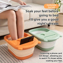 1 Bañera Plegable para Pies con Múltiples Opciones de Color, Lavabo Portátil de Plástico para Viajes en Otoño e Invierno, Accesorio para Masaje de Pies