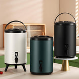 6L/8L/10L, cubo aislante multicolor, ideal para: tiendas, agua caliente, bebidas frías, uso exterior | barbacoa familiar al aire libre | cerveza con hielo en fiestas | dispensador de agua sin electricidad | plegable y gran capacidad con asa