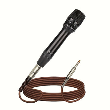 Micrófono dinámico de metal con cable de 5 metros, profesional, de mano, en forma de corazón, de un solo sentido, con interruptor, cable de 5 metros, para actuaciones en vivo y grabaciones, KTV.